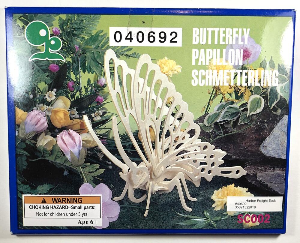 Embrace the Beauty of Nature with Butterfly 040692 Puzzle/Model Kit - vn
